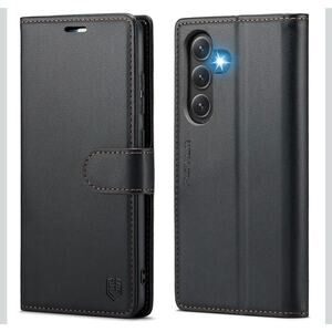 Wallet Case Samsung Galaxy S23 FE, RFID Blocking Credit Card Holder Shockproof